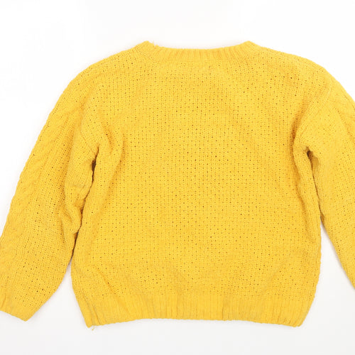 Primark Womens Yellow   Pullover Jumper Size XS
