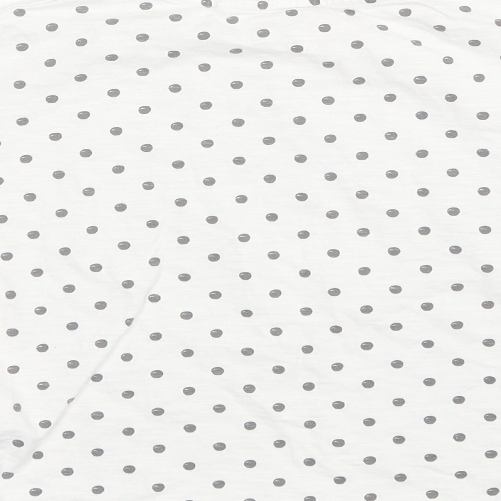 NEXT Girls White Polka Dot  Basic T-Shirt Size 6 Years  - Rainbow