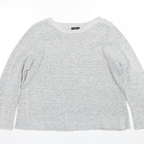 M&Co Womens Grey   Pullover Jumper Size 20