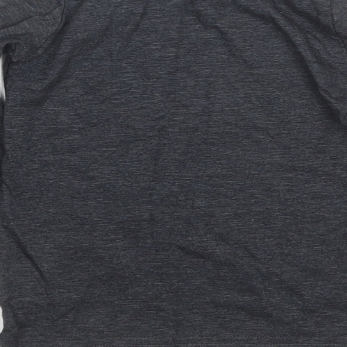 K Way Boys Black Striped  Basic T-Shirt Size 5-6 Years