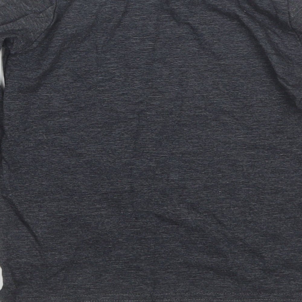 K Way Boys Black Striped  Basic T-Shirt Size 5-6 Years