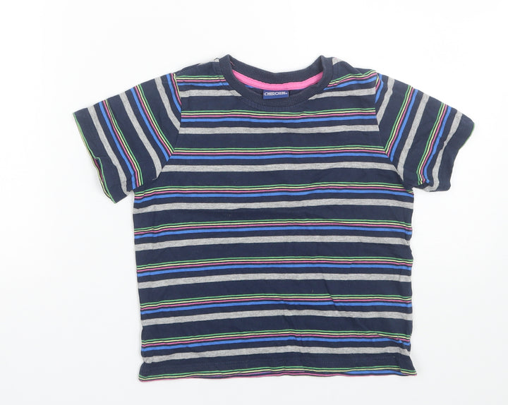 Cherokee Girls Multicoloured Striped  Basic T-Shirt Size 4-5 Years