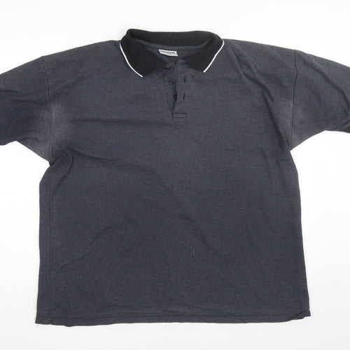 M2M Mens Grey    Polo Size XL