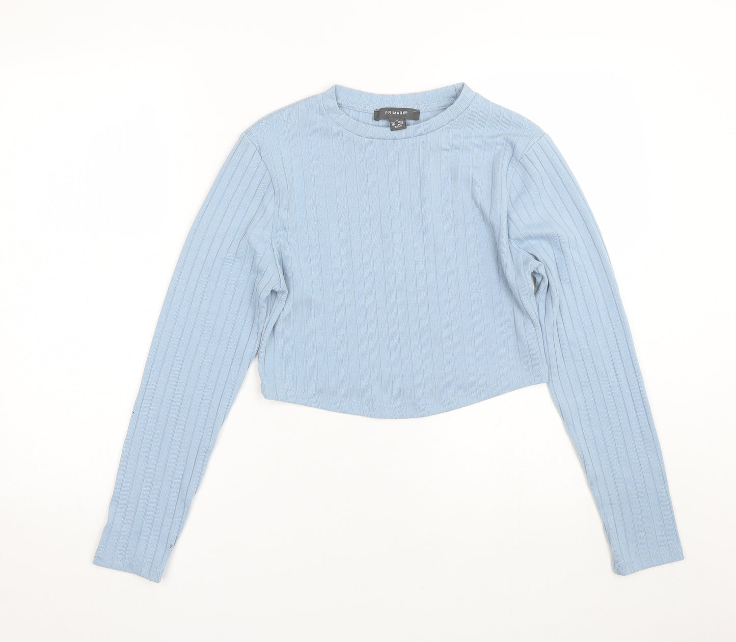 Primark Womens Blue   Cropped T-Shirt Size S