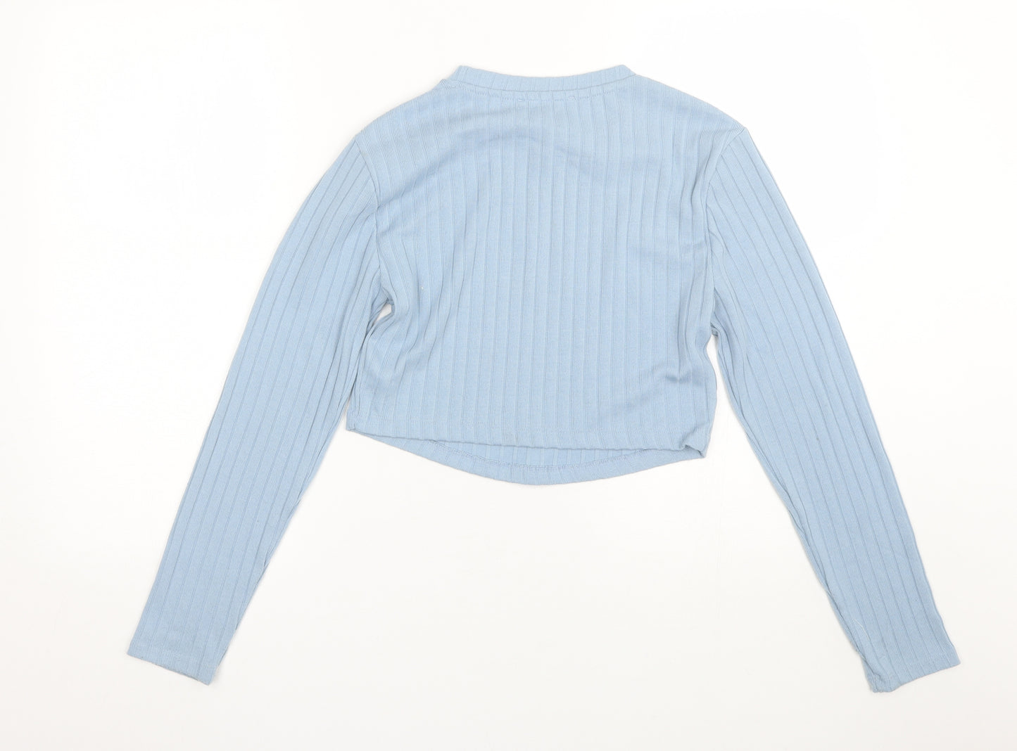 Primark Womens Blue   Cropped T-Shirt Size S