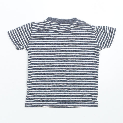 Primark Boys Blue Striped  Basic T-Shirt Size 9-12 Months
