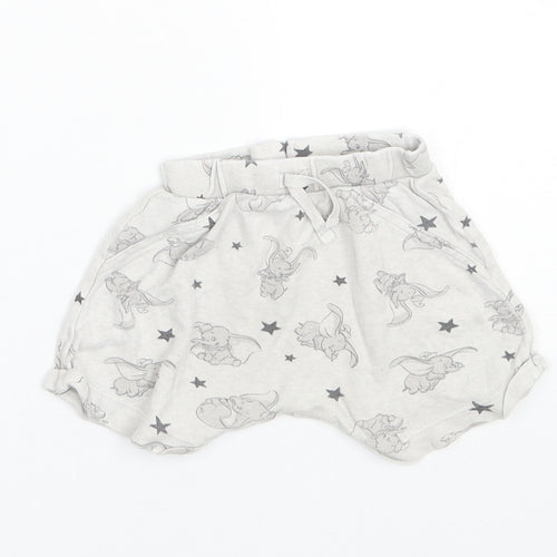 George Girls Grey Animal Print  Cami Sleep Shorts Size 6-9 Months  - Dumbo