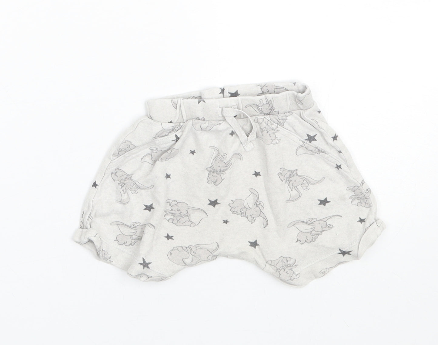 George Girls Grey Animal Print  Cami Sleep Shorts Size 6-9 Months  - Dumbo
