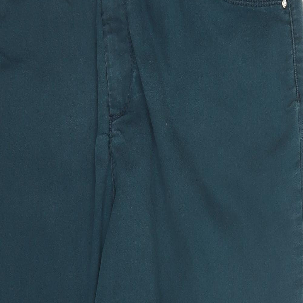 Blue 73 Womens Green   Capri Trousers Size 22 L26 in