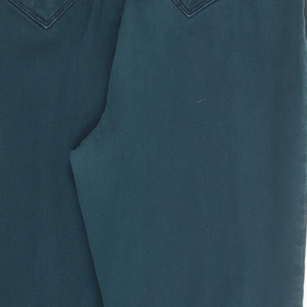 Blue 73 Womens Green   Capri Trousers Size 22 L26 in
