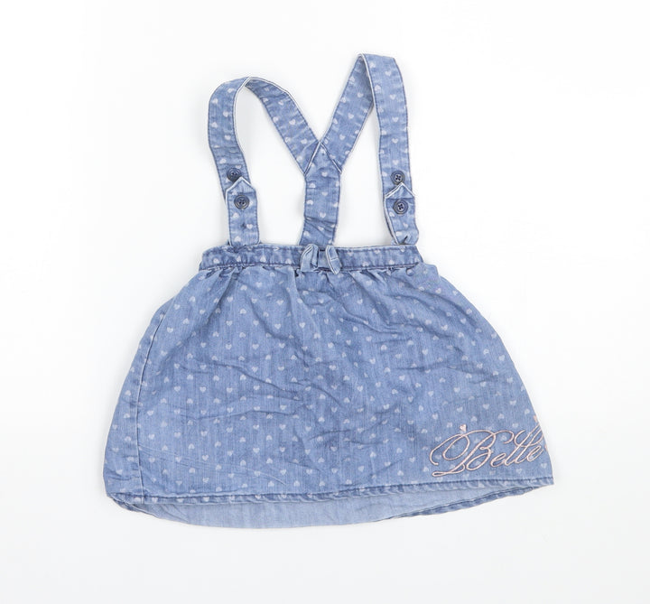 George Girls Blue Polka Dot  Skater Skirt Size 3-4 Years