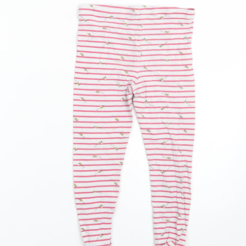 Mothercare Girls Red Striped  Cami Pyjama Pants Size 5-6 Years