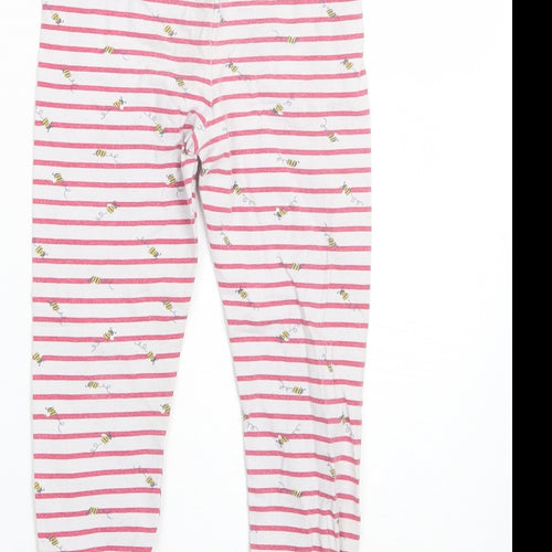Mothercare Girls Red Striped  Cami Pyjama Pants Size 5-6 Years