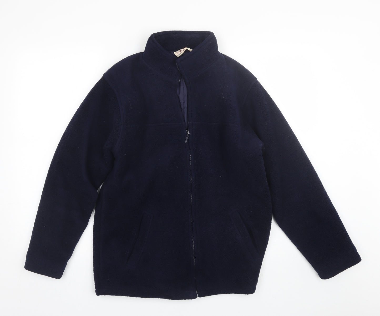 EWM Mens Blue   Full Zip Sweatshirt Size S
