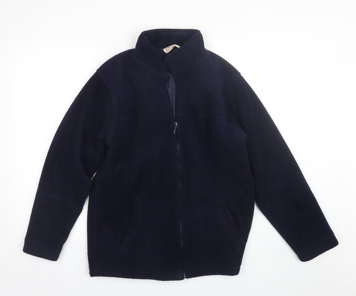 EWM Mens Blue   Full Zip Sweatshirt Size S