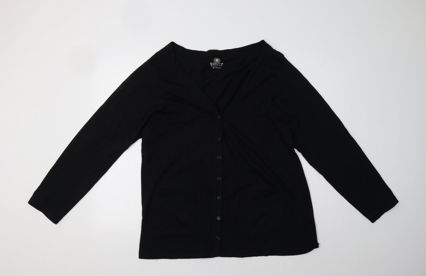 South Womens Black   Cardigan Jumper Size 20