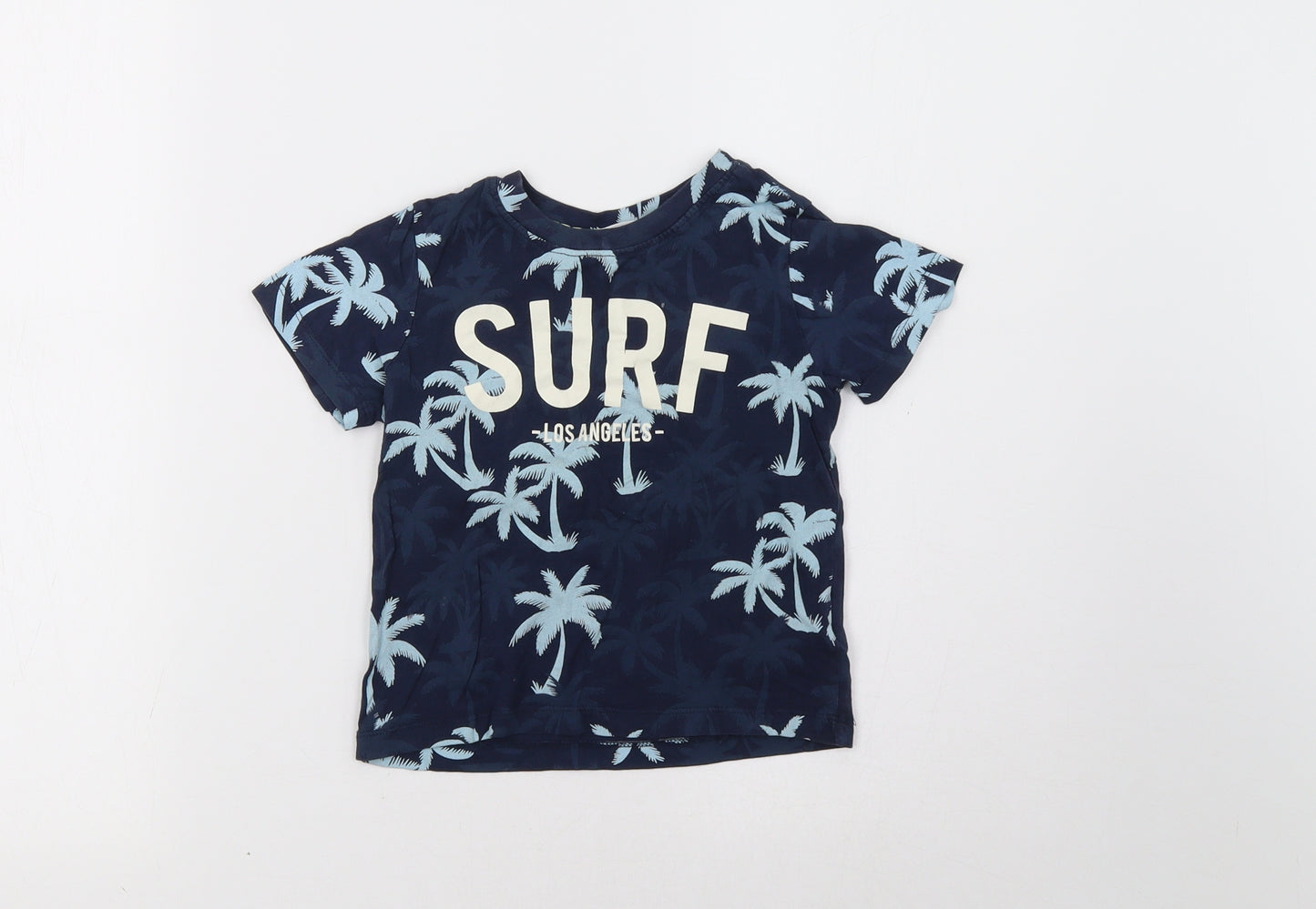 H&M Boys Blue   Basic T-Shirt Size 2-3 Years
