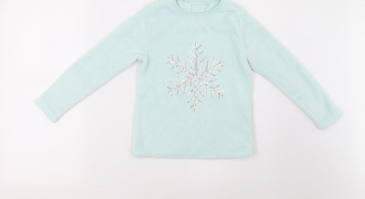 Primark Girls Green Pyjama Top Size 7-8 Years