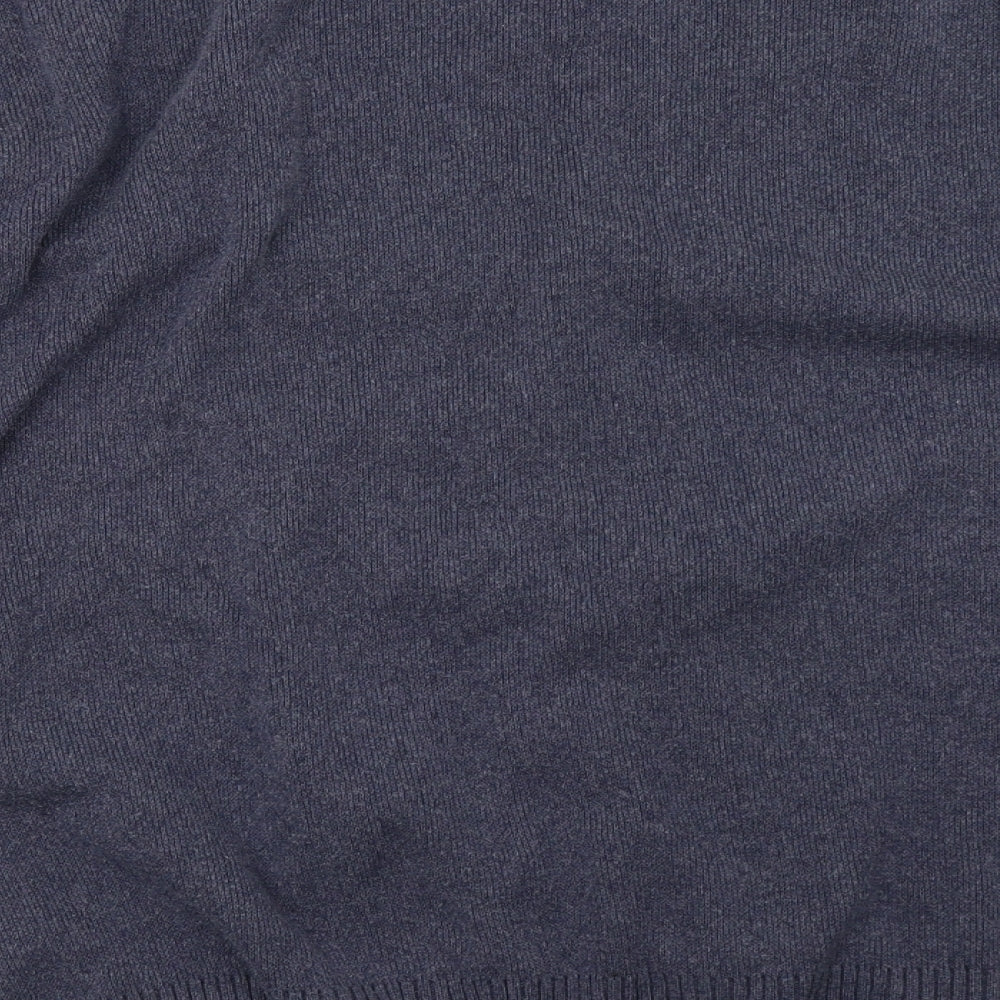 ben brooke Mens Blue Geometric  Cardigan Jumper Size XL