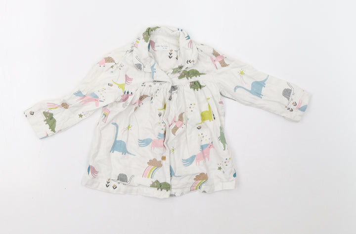NEXT Girls White Polka Dot Dress Size 2 Years