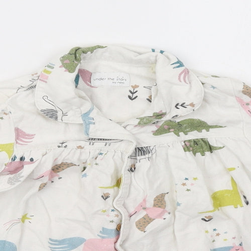 NEXT Girls White Polka Dot   Dress Size 2 Years