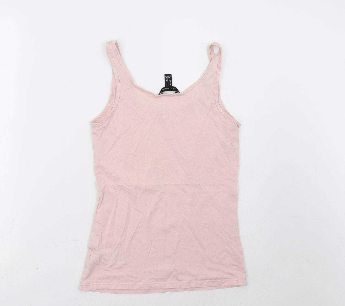 New Look Womens Pink   Basic Tank Size 6