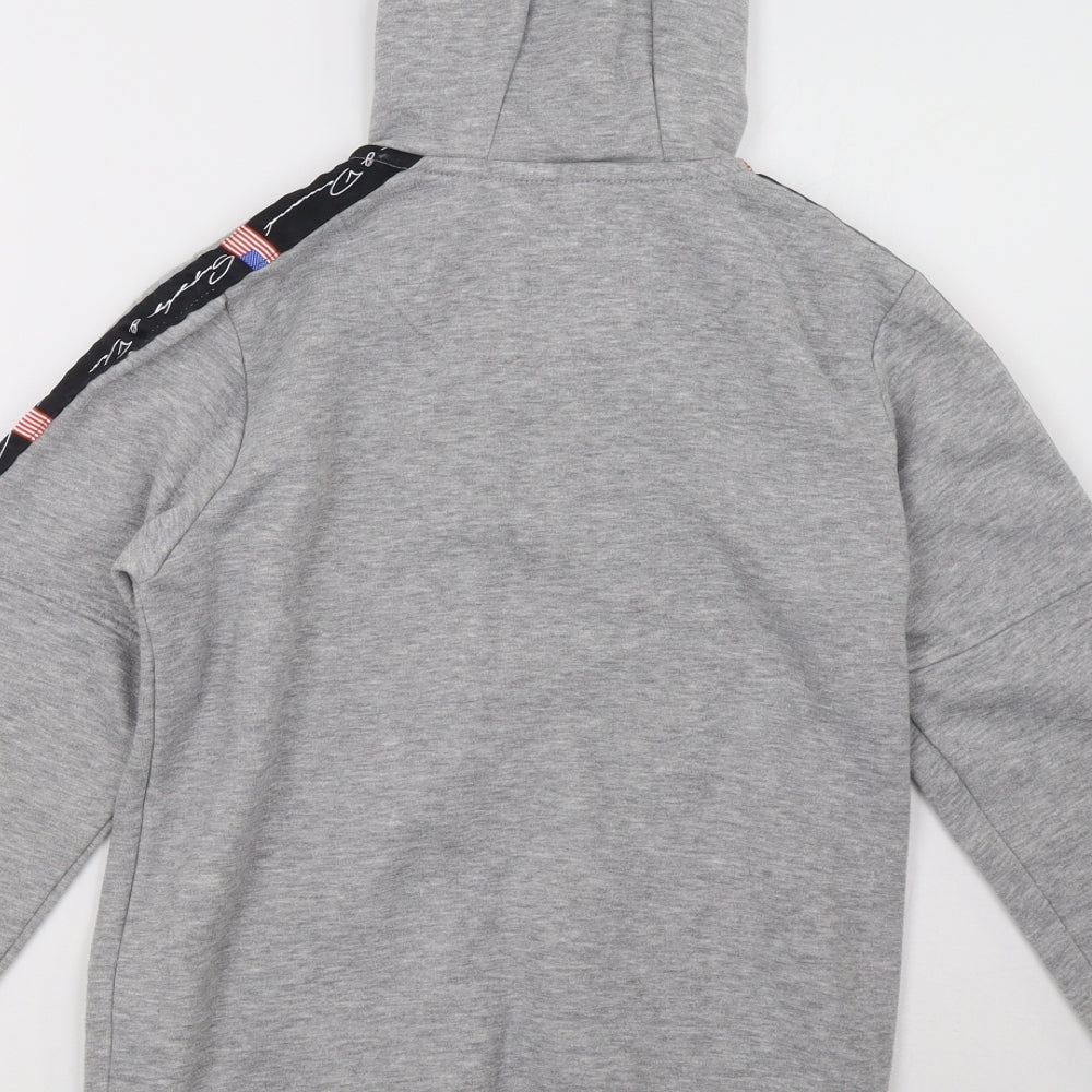Supply & Demand Boys Grey   Full Zip Hoodie Size 15 Years