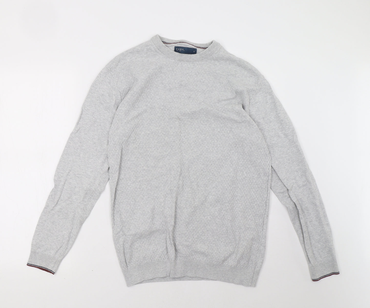 Easy Mens Grey   Pullover Sweatshirt Size S