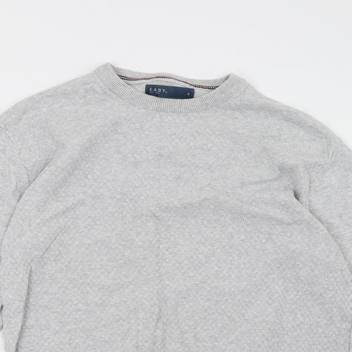 Easy Mens Grey   Pullover Sweatshirt Size S