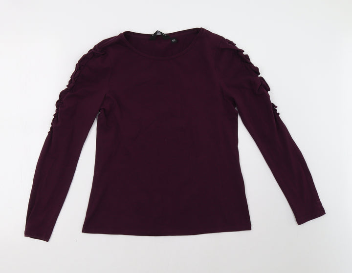 Dorothy Perkins Womens Purple Pullover Sweatshirt Size 10