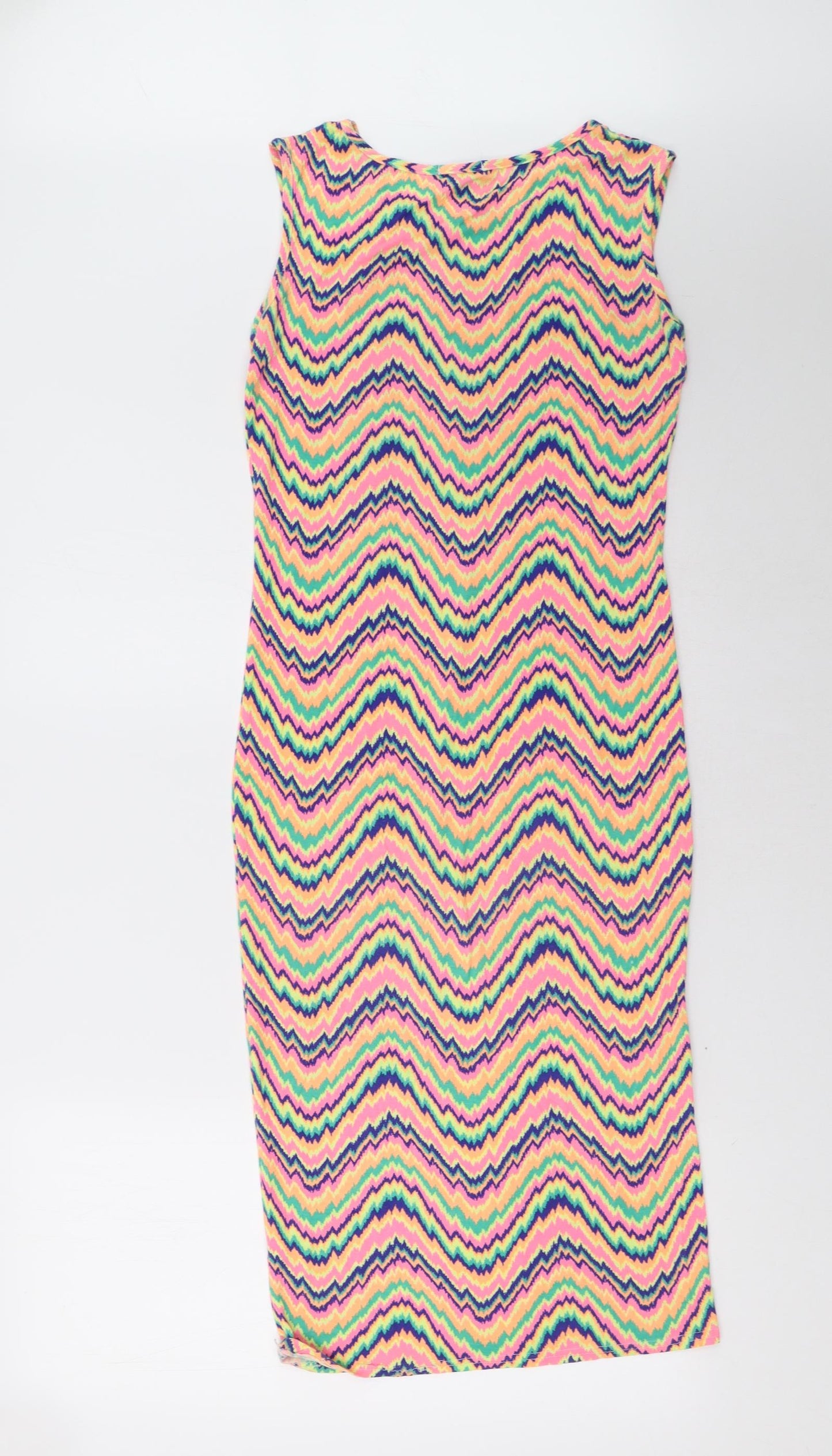 aislinn Womens Multicoloured Geometric  Bodycon  Size M