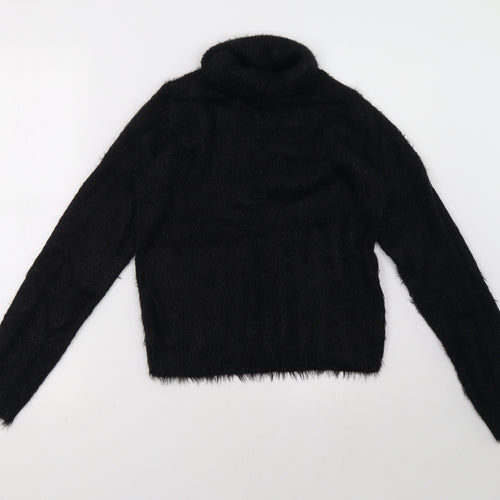 Brave Soul Womens Black   Pullover Sweatshirt Size S