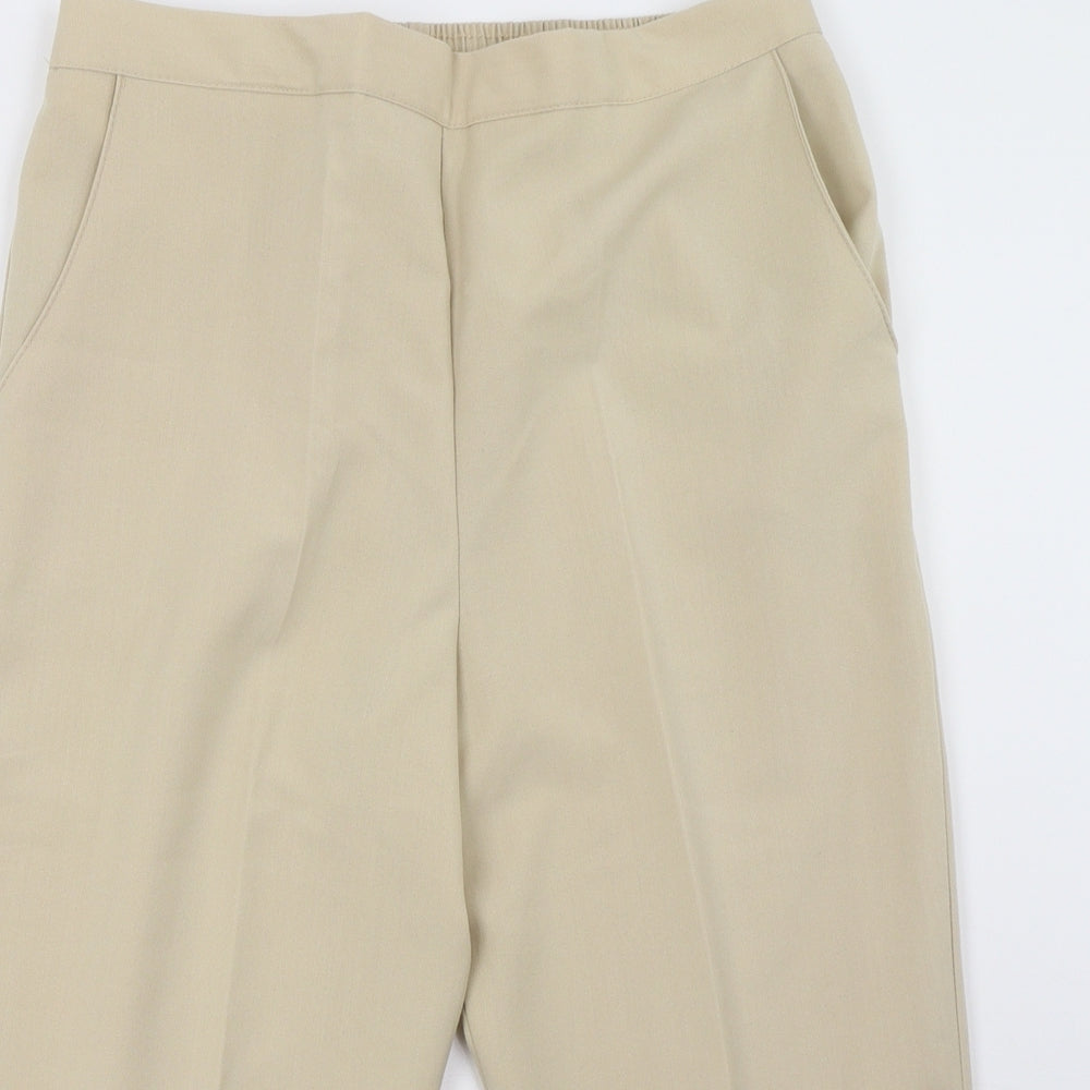 Preworn Womens Beige   Cropped Trousers Size 14 L22 in