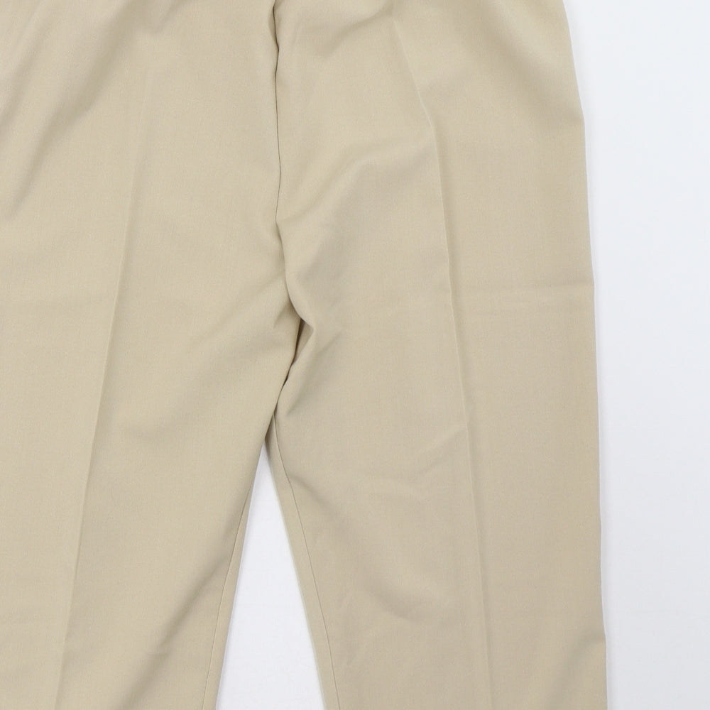 Preworn Womens Beige   Cropped Trousers Size 14 L22 in