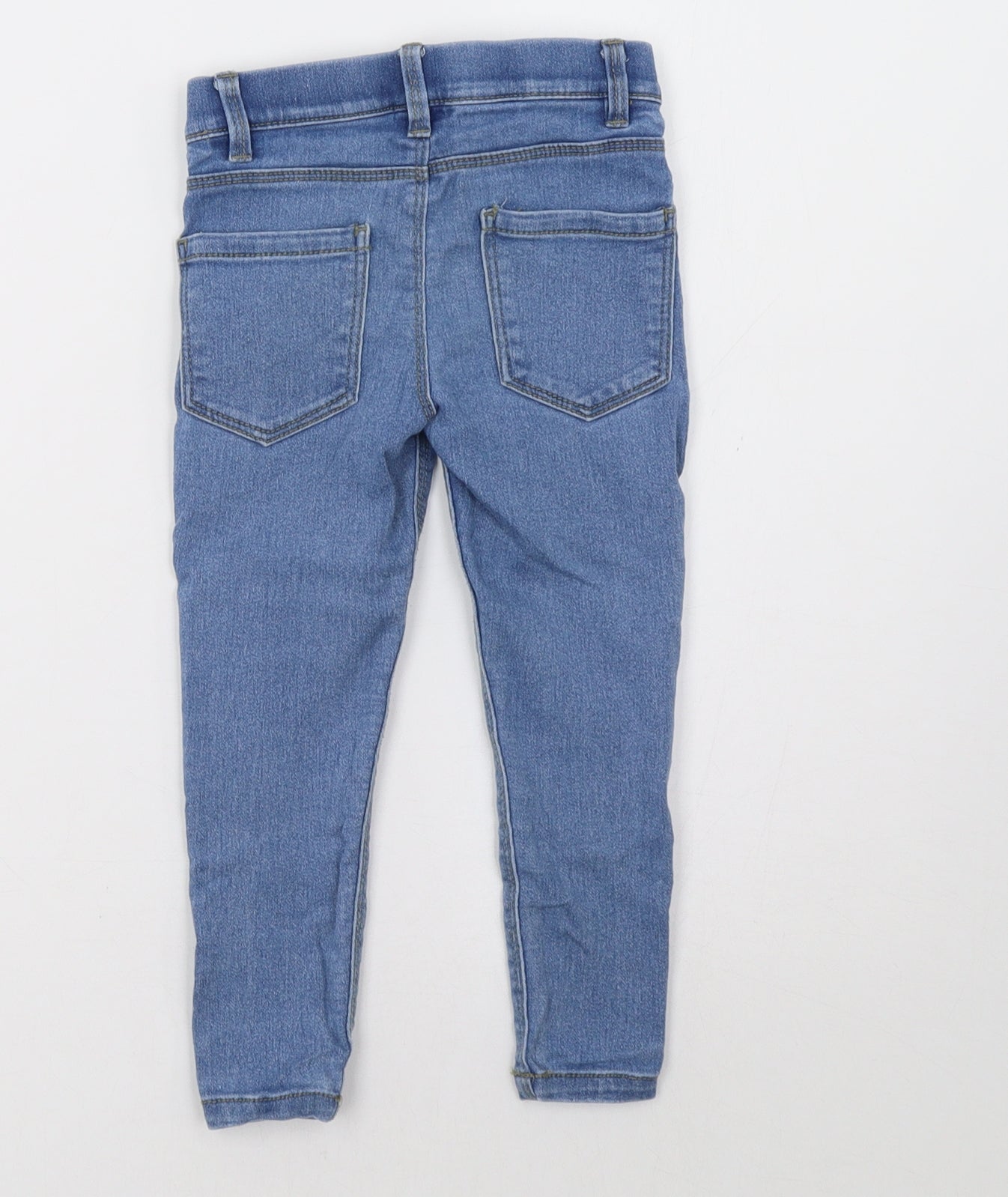 Primark Girls Blue  Denim Jegging Trousers Size 3-4 Years
