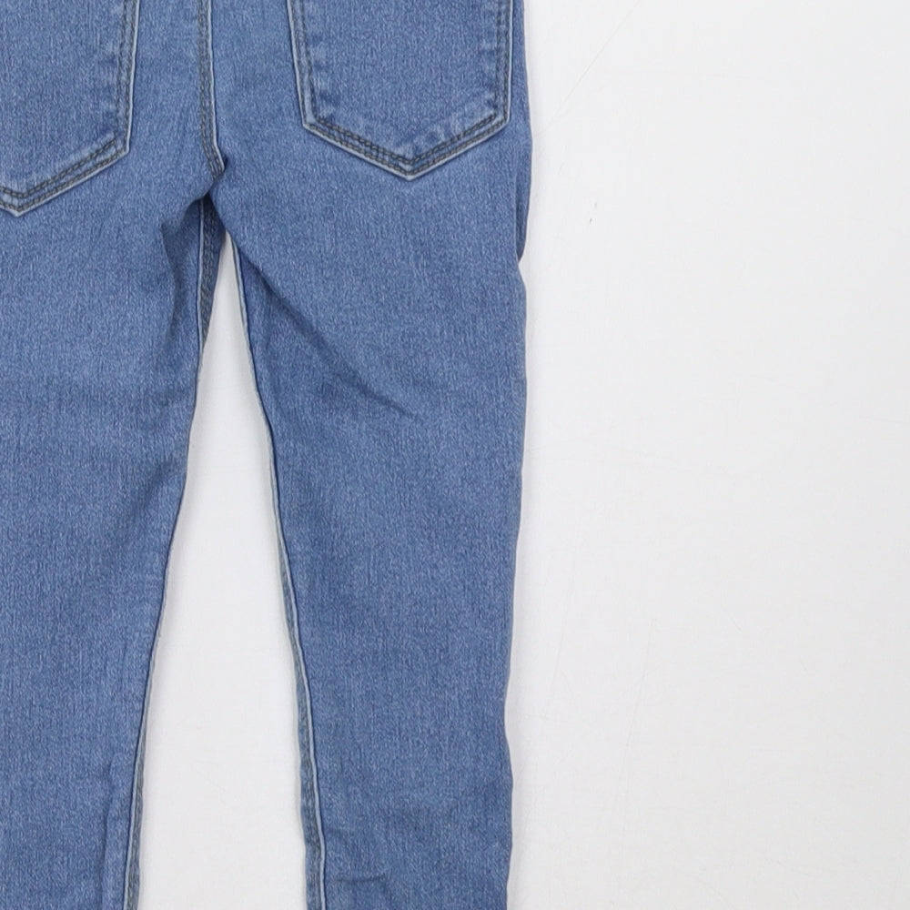 Primark Girls Blue  Denim Jegging Trousers Size 3-4 Years