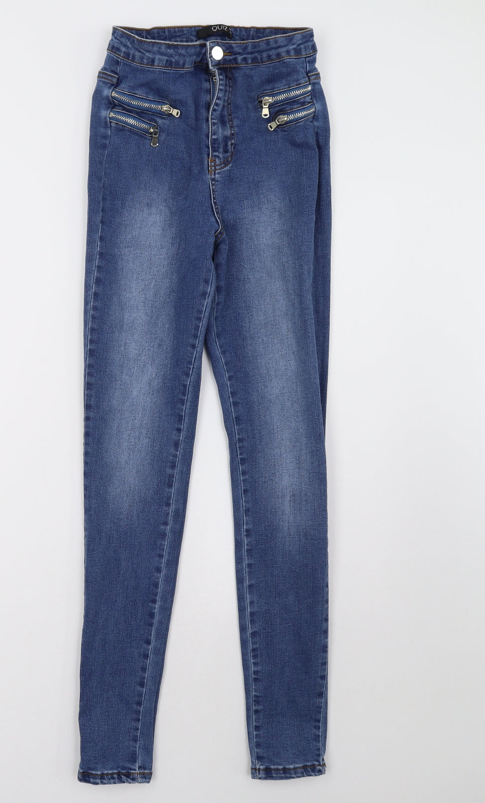 Quiz Womens Blue   Skinny Jeans Size 10 L31 in