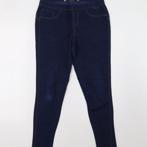 Primark Womens Blue   Jegging Trousers Size 12 L28 in