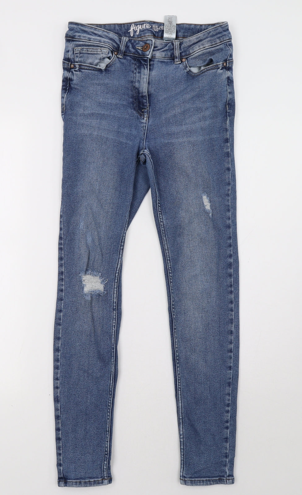 NEXT Womens Blue   Skinny Jeans Size 10 L30 in