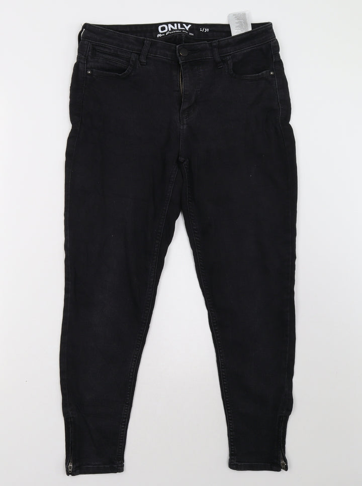 Only Womens Black   Skinny Jeans Size 10 L28 in