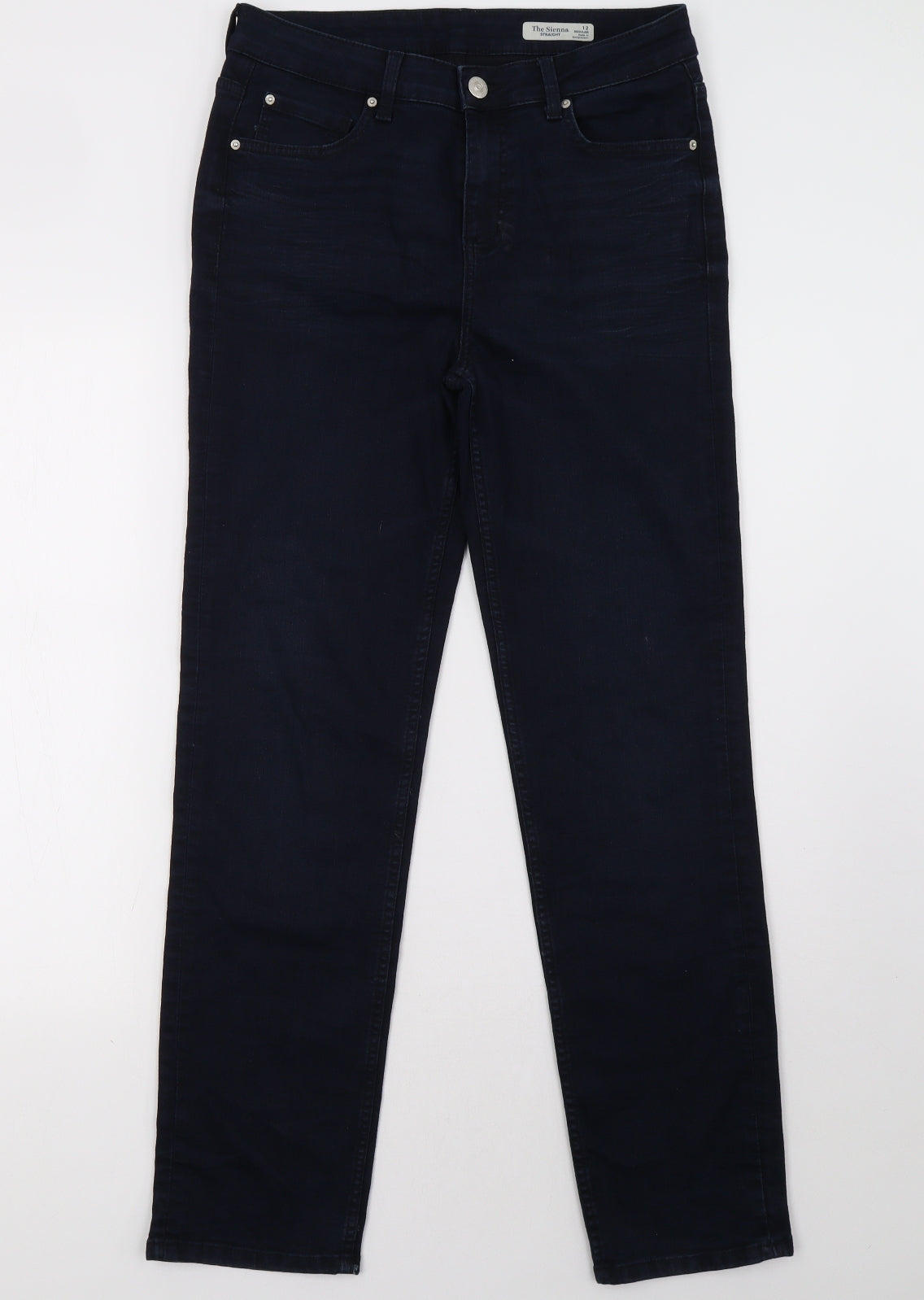 Marks and Spencer Womens Blue   Straight Jeans Size 12 L32 in