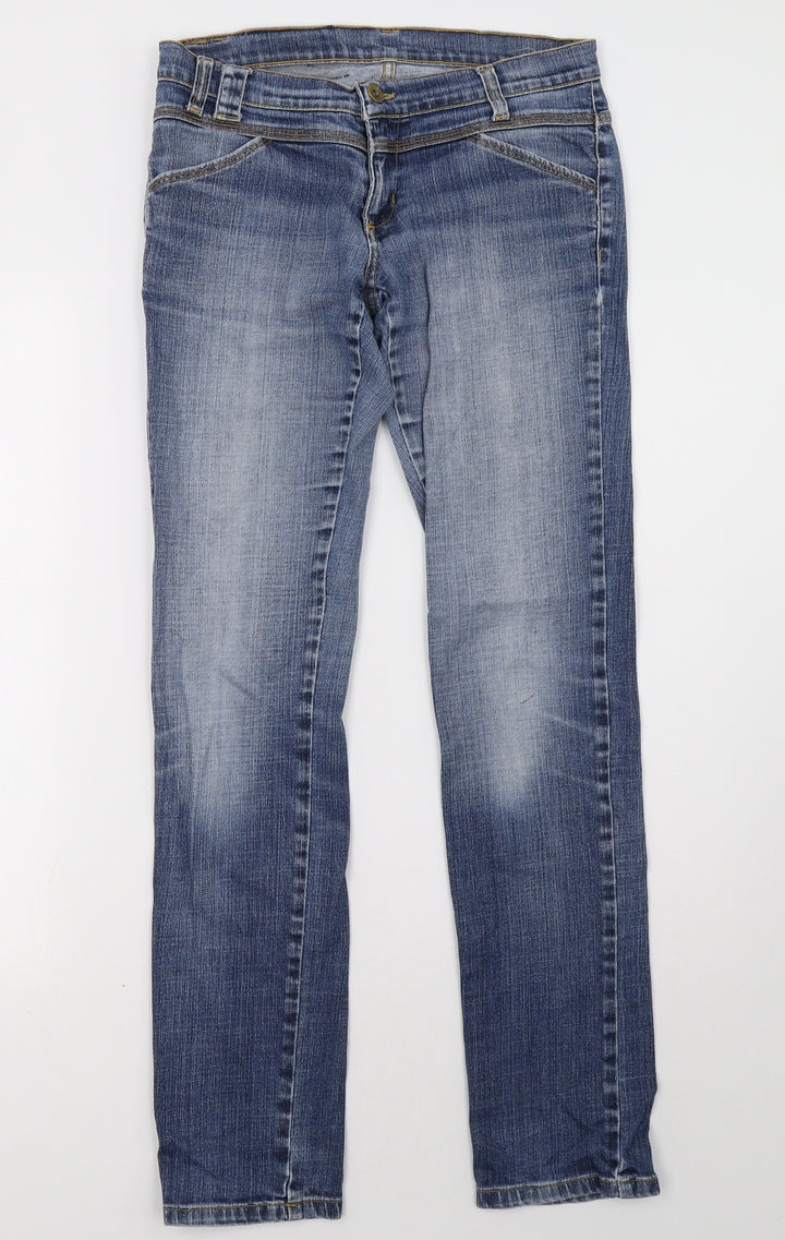 gian vargian Womens Blue Straight Jeans Size 28 L32 in