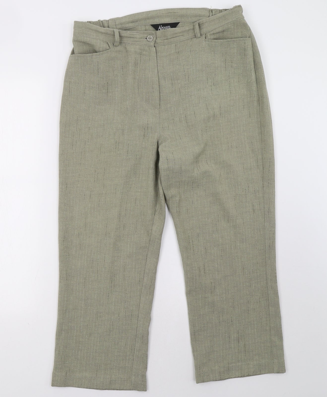Alexara Womens Green   Trousers  Size 14 L27 in