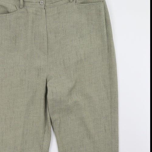 Alexara Womens Green   Trousers  Size 14 L27 in