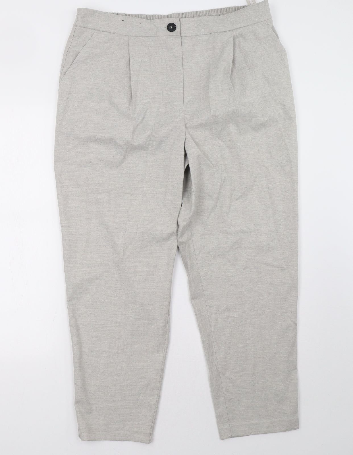New Look Womens Grey   Trousers  Size 16 L30 in