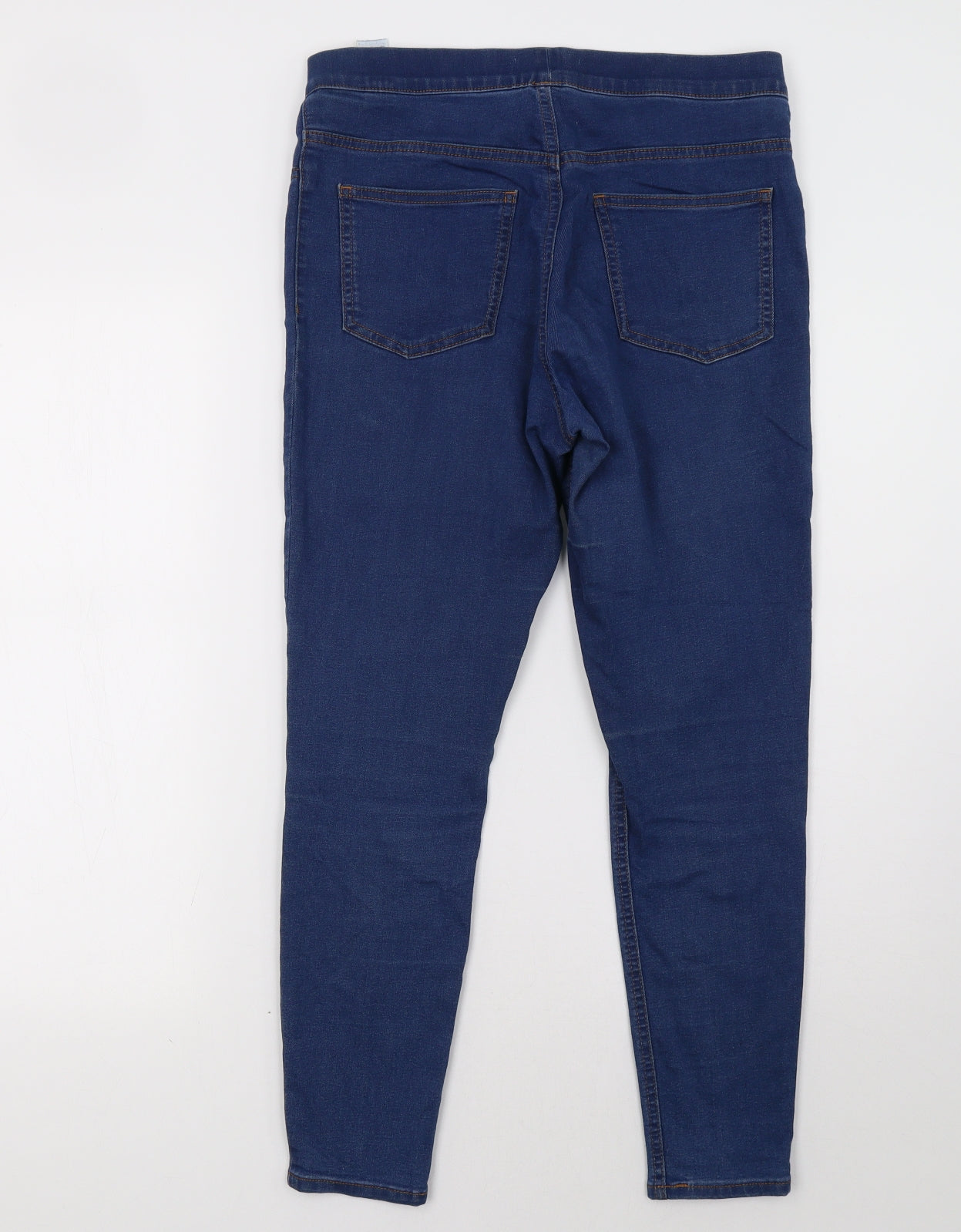 Marks and Spencer Womens Blue   Jegging Trousers Size 12 L28 in