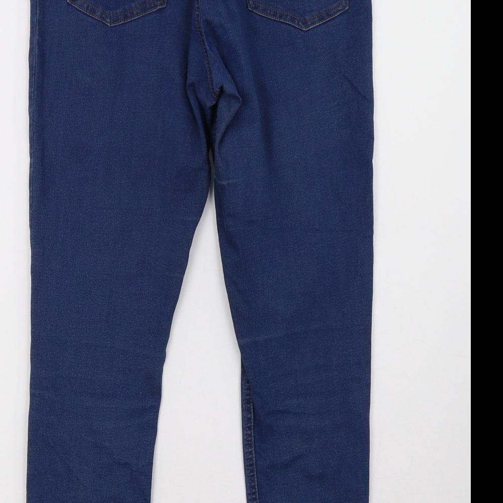 Marks and Spencer Womens Blue   Jegging Trousers Size 12 L28 in