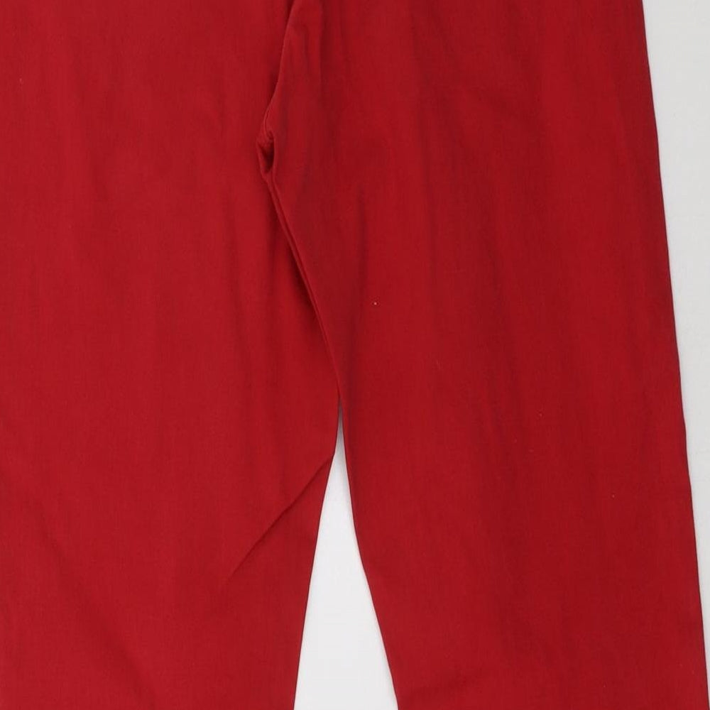 Marks and Spencer Womens Red   Straight Jeans Size 14 L34 in