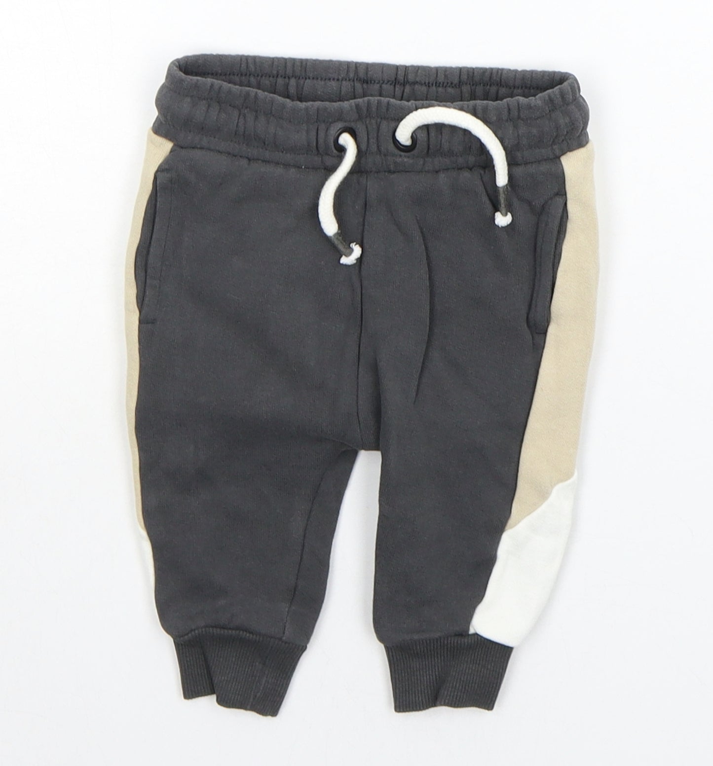 NEXT Baby Grey   Jogger Trousers Size 6-9 Months