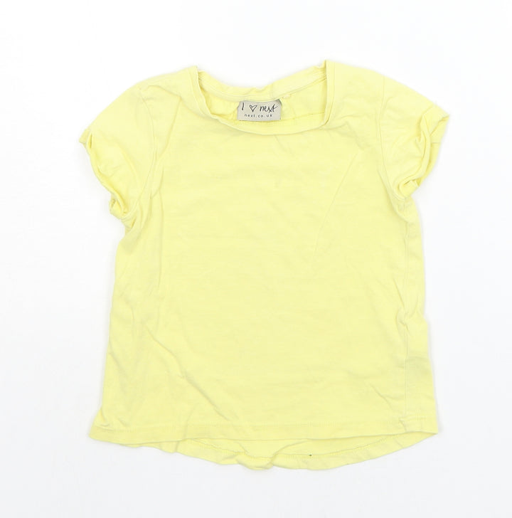 NEXT Boys Yellow   Basic T-Shirt Size 2-3 Years